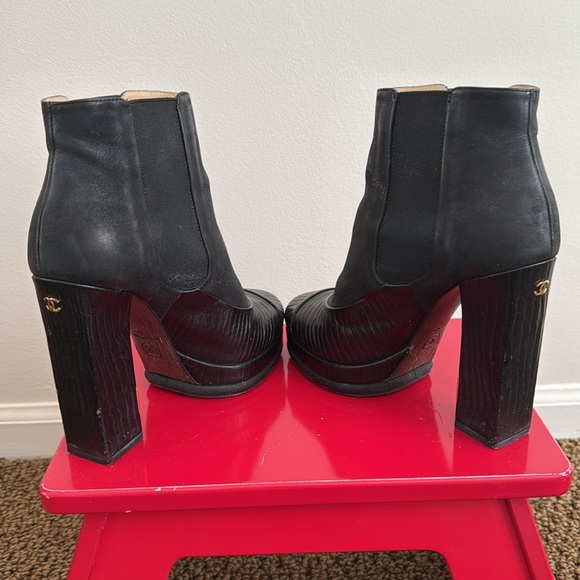Chanel Platform Booties Size 36 - Picture 3 of 7
